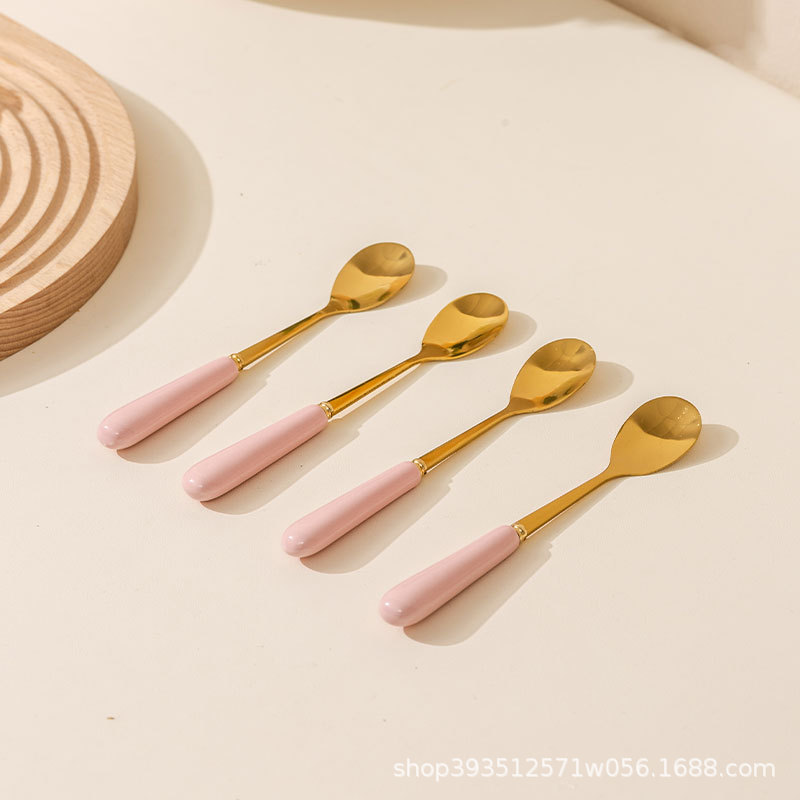 핑크 작은 숟가락 (싱글)