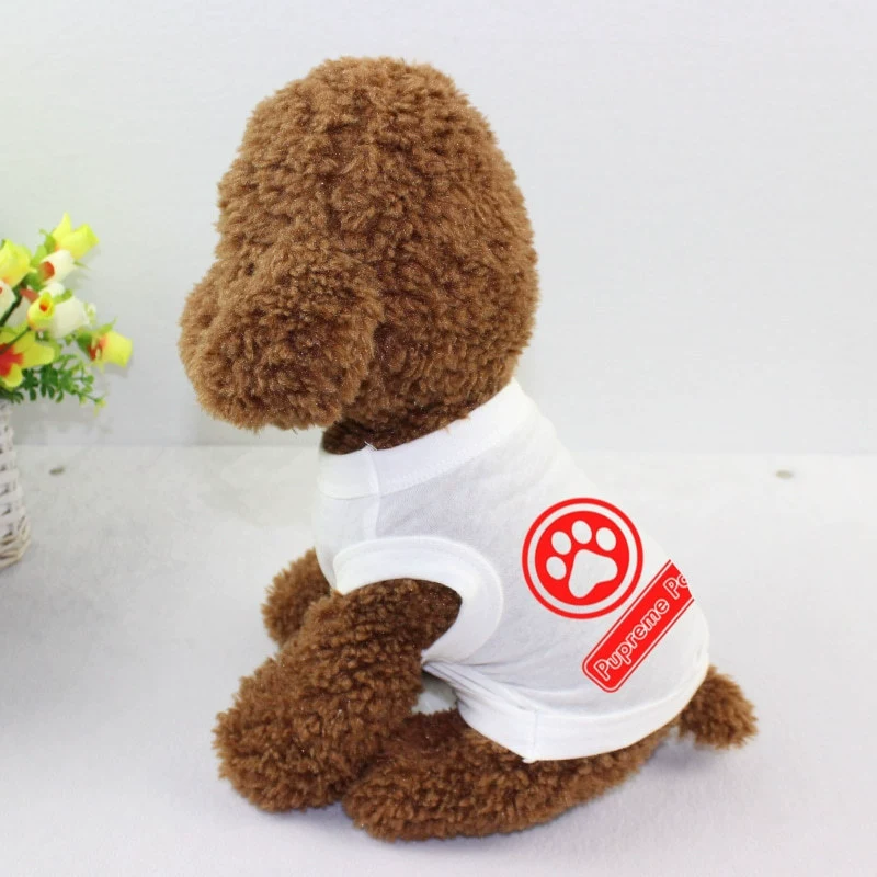 Трансграничная модная брендовая одежда для домашних животных Летняя Одежда для собак Жилет для собак Тедди Бо Мэй Тонкий из чистого хлопка