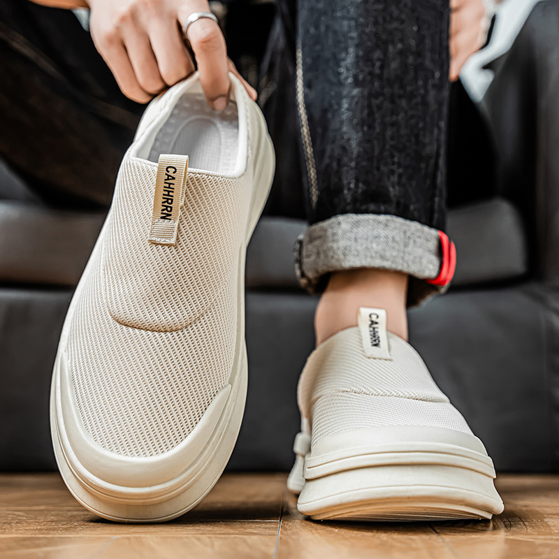 Primavera y verano nuevos clásicos versátiles zapatos casuales de moda de red para salir cómodos zapatos de calzado ligeros de un solo pie