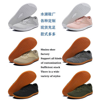 Cross-border Non-slip Breathable Wide-toe Shoes Loose Sports Barefoot Shoes Summer Men's sneaker Hiking Wide-last Running Shoes