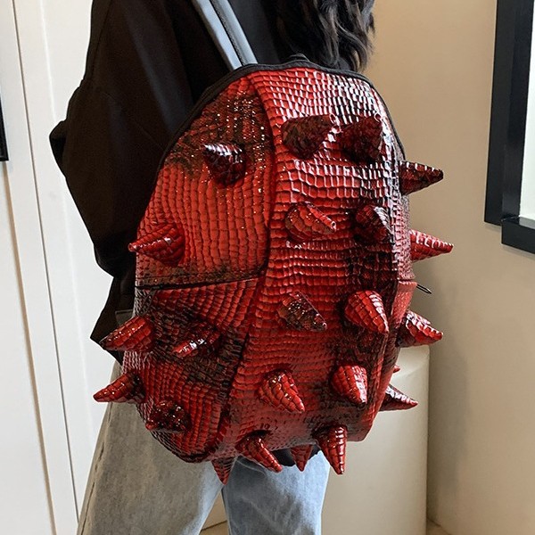 Mochila coreana unisex 2024 – estilo moderno, gran capacidad, diseño divertido de erizo, tendencia juvenil