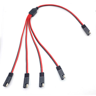 Sae One-To-Two Three-Four Connecting Cable Sae Power Cord Sae Plug Cable Sae Connecting Cable Cross-Border Export
