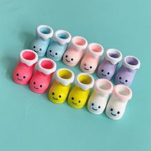 清仓树脂笑脸短靴配件 diy娃娃屋摆件 冰箱贴手机壳洞洞鞋材料