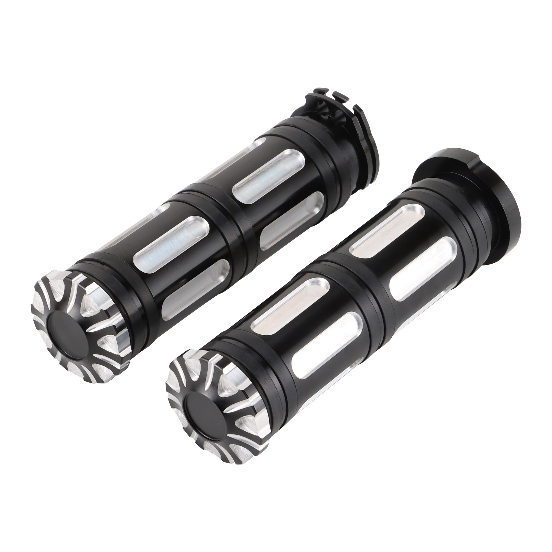 GOOFIT motorcycle handlebar handle cover motorcycle modification parts aluminum alloy CNC handle cover accessories