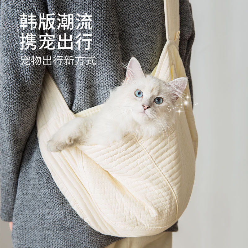 猫用バッグ、クロスボディペット用ポータブルバックパック、犬用テイクアウトバッグ、チェストポケット、猫用ウォーキングバッグ|undefined