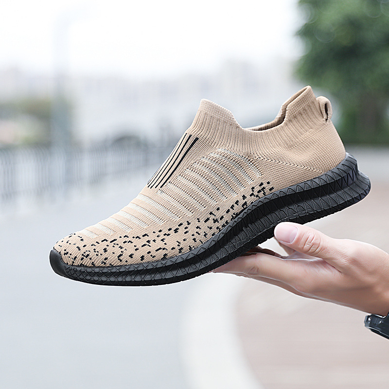 2025 New Multi-Sport Walking One-Leg Couple Socks Shoes Large Size Breathable Mesh Lazy Summer Sports Shoes