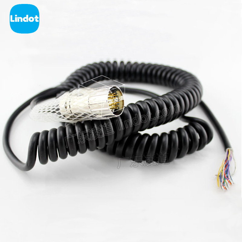 西门子SIEMENS示教器线屏蔽手轮线6FX2007-1AC04带接头螺旋线防油