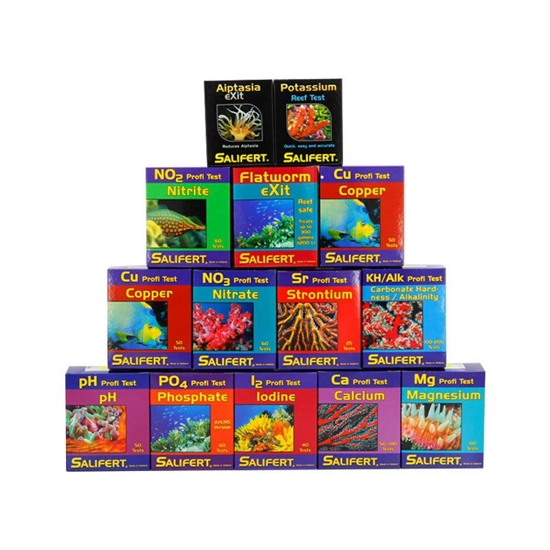 Голландский Салифа Салиферт тест-реагент PH NO2 NO3 KH PO4 Mg Cu NH4 Ca Салифа