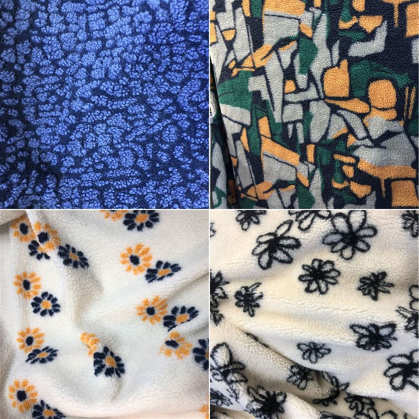 Jacquard flores de cordero Daisy sol camuflado colorido amor de cordero de grano pequeño Cashmere