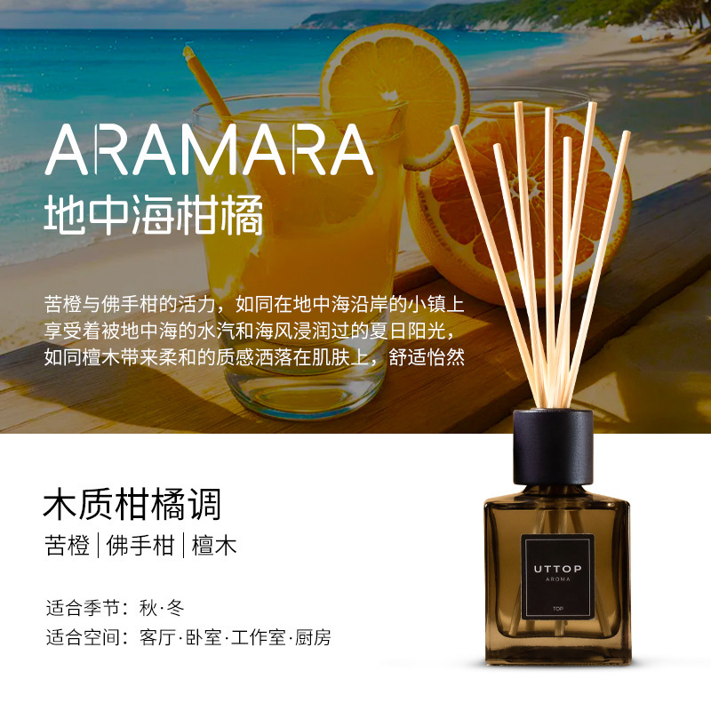 UT栀子花植物香薰室内家用酒店无火香熏厕所除臭香氛精油扩香摆件|undefined