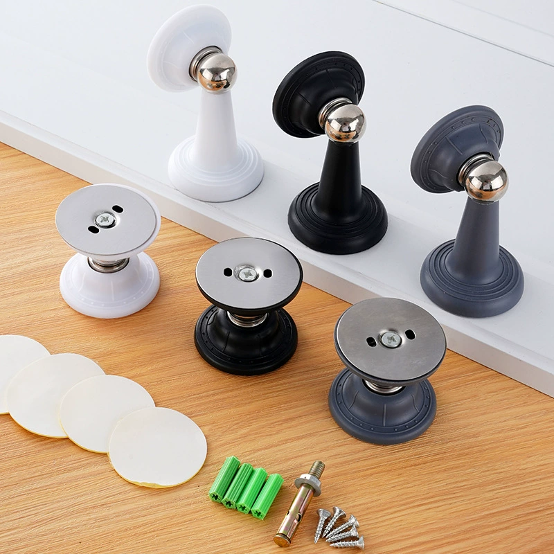Домашний RV дверной стопор из АБС-пластика без сверления, дверной стопор для спальни, бесшумный короткий напольный всасывающий сильный магнитный дверной стопор, дверной стопор для предотвращения столкновений.