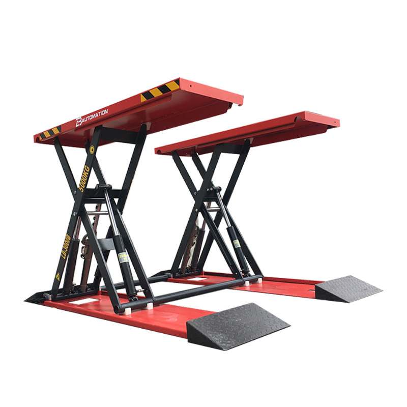 Ventas directas de la fábrica Liba 1,4 M elevador de coche de cuatro cilindros elevador de tijera impermeable ultrafino tijeras pequeñas