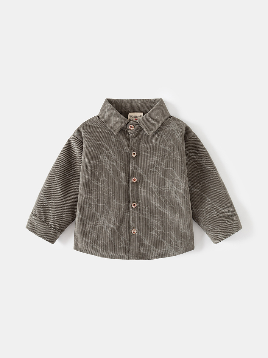 autumn children's velvet shirt for boys