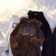 2024秋冬季新款加绒加厚卫衣男oversize韩版宽松学生外套上衣男潮