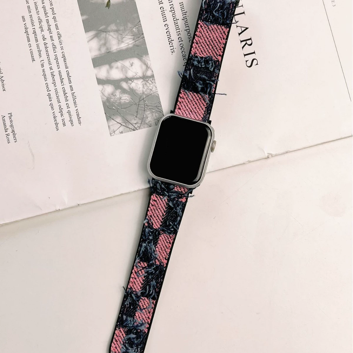 Подходит для ремешка Apple Watch iwatch старые джинсовые кисточки наручные часы 10-го поколения Apple Watch9876543