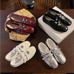 小香风~软底增高芭蕾玛丽珍鞋女夏2025新款复古绝美凉单鞋女外穿