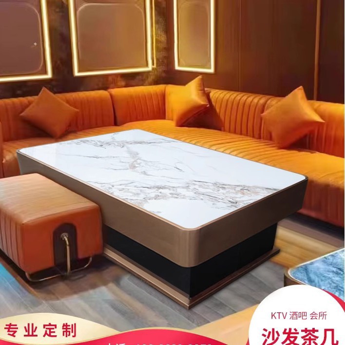 인기 있는 차가운 옥 슬레이트 가장자리 커피 테이블(재고 있음)