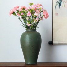 一米高花瓶绿植大号手工创意日式禅意复古陶艺花瓶插花摆件装饰品