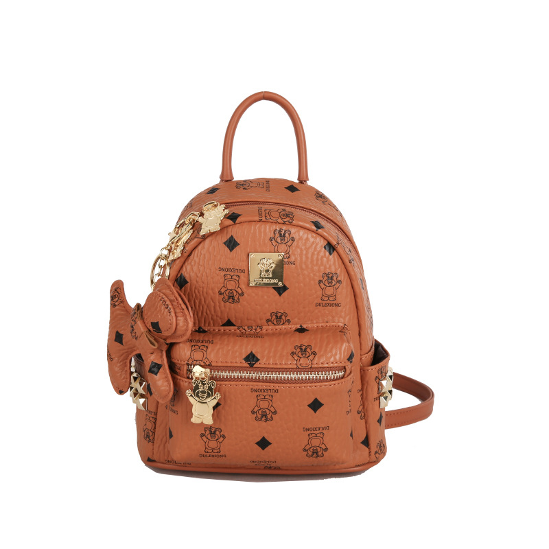 Bolsa de mujer transfronteriza de comercio exterior 2025 nuevo retro nicho bolsas escolares de estudiantes de alta calidad sensación de gran capacidad mochila de viaje