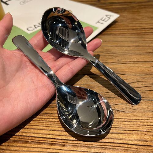 Spoon 18/10 stainless steel Korean version short handle drinking spoon Western food stainless steel manufacturer direct sales Amazon cross-border