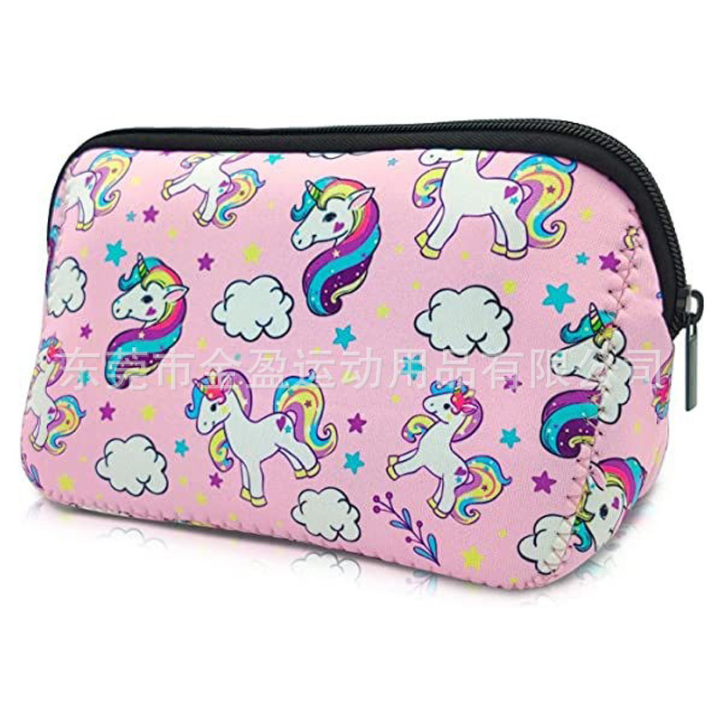 亚马逊潜水料化妆包防水氯丁橡胶拉链袋旅行便携式化妆包收纳盒