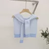 Blue -bottomed white strip