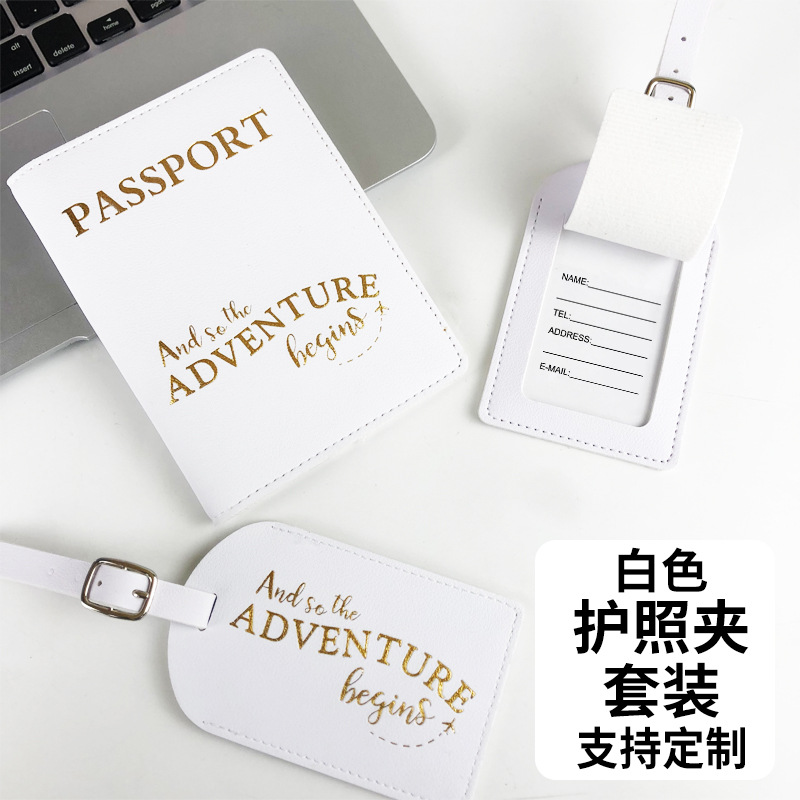 En stock venta al por mayor transfronteriza Venta caliente viajes pareja modelos Sr. señorita pasaporte cubierta equipaje etiqueta