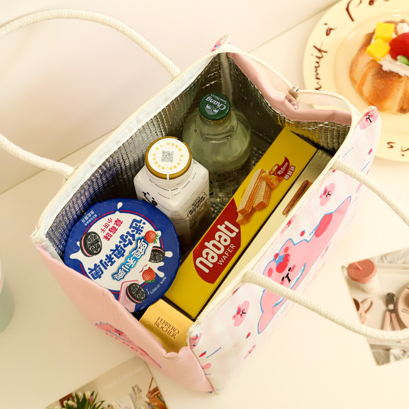 新商品アニメかわいい弁当箱ハンドバッグ野炊飯弁当バッグ大容量収納袋お土産袋バッグ|undefined