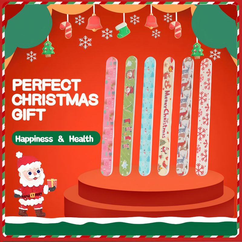 工場の爪やすりのクリスマスの爪やすりの両面のプリントの爪やすりのネイルアマゾンの同じタイプの修理バー|undefined