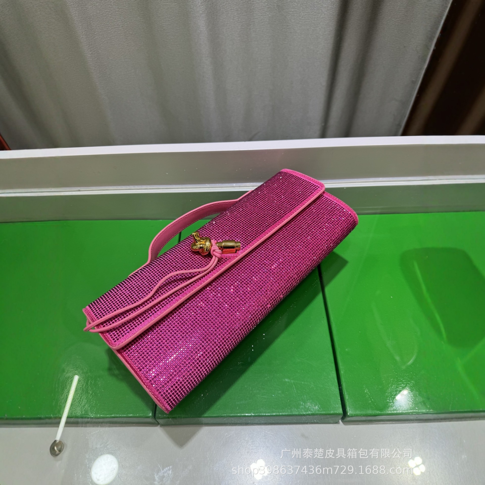 2025 New Diamond-Encrusted Women's Clutch Bag, Luxury Envelope Evening Bag, Fashionable Versatile Crossbody Bag With Box - Thumbnail 4