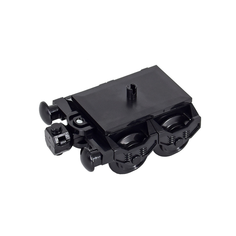 Bloques de construcción de tren de la ciudad Tren de la vía recta carril curvo carril Tenedor carril suave piezas de montaje Juguetes