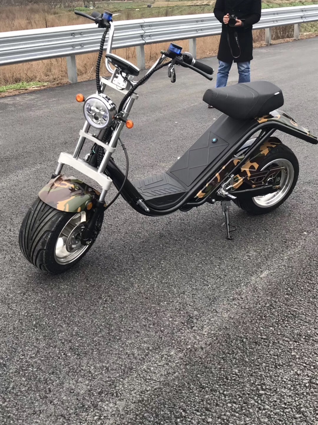 Eec Dot Adult Scooter Two-Wheeled Motorcycle Harley Electric Vehicle X14 Cross-Border Overseas Warehouse Direct Delivery