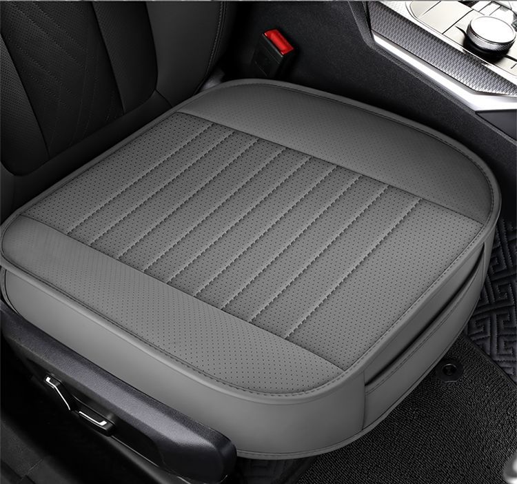 Perforated Leather Car Seat Cushion, Universal All-Season All-Inclusive Seat Cushion Cover, Single-Piece Seat Cushion, Single Main Driver Without Backrest, Cross-Border