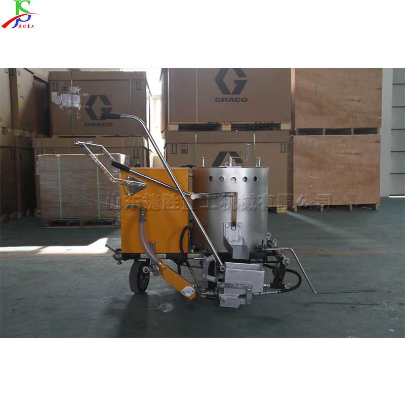 Máquina de marcado de fusión en caliente de empuje manual línea de marcado de pavimento municipal marca de vehículo línea de pavimento de carretera máquina de pulverización
