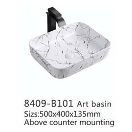 台上盆方形洗手盆陶瓷洗脸盆卫生间阳台白彩色家用酒店北欧风单盆