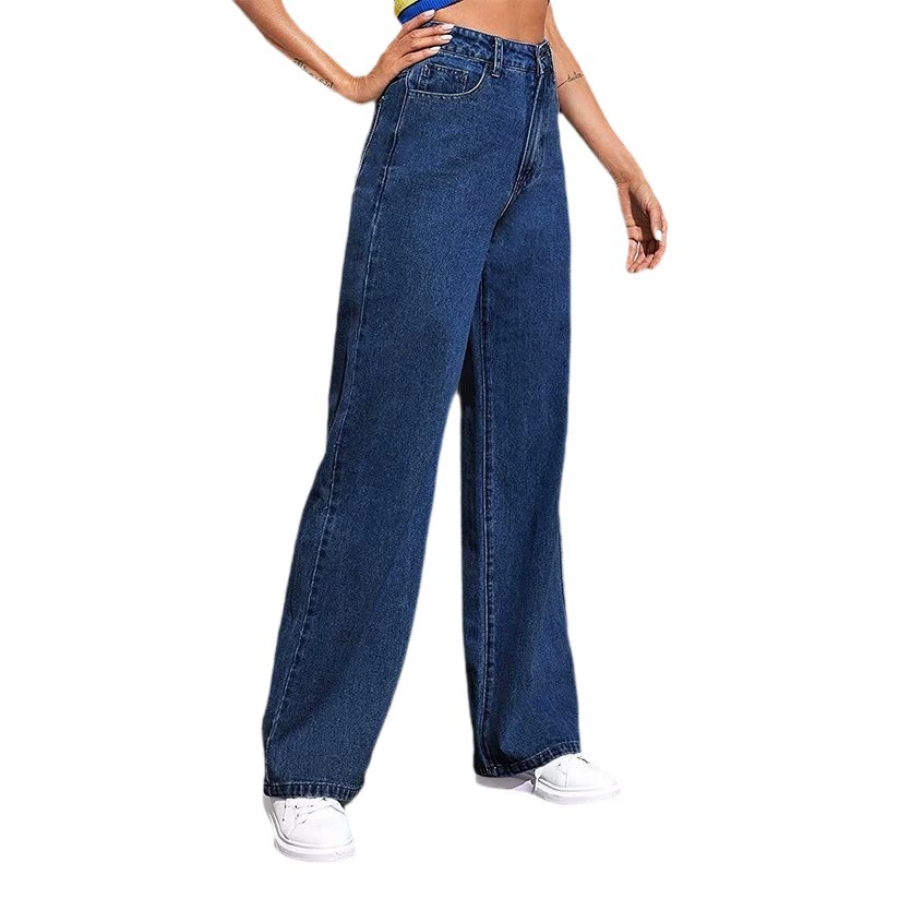 Новый Amazon AliExpress трансграничные европейские и американские женские джинсы женские узкие прямые джинсовые брюки с высокой талией