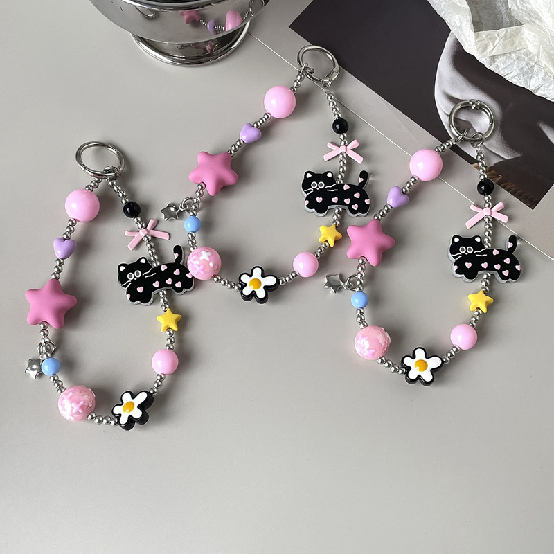 Ins dopamine cute phone chain bag car key pendant airpods earphone case accessory phone chain Ins dopamine cute phone chain bag car key pendant airpods earphone case accessory phone chain
