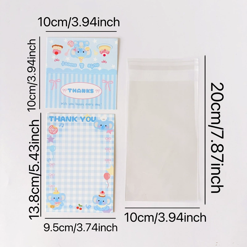 Cute Card Holder Pack, Cartoon Photo Card Sleeves, Assorted Designs, 50pcs Options