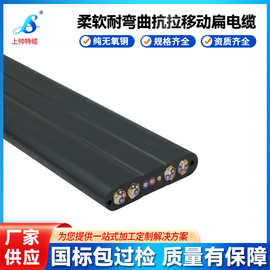 定制国标YFFBPG带钢丝扁电缆YFFBG丁腈扁电缆线YFFBP行车线缆YVFB