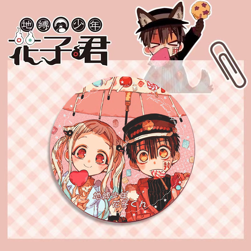 地縛少年花子くん アニメ周辺機器 花子くん 八尋寧々 缶レーザー割れガラスバッジ|undefined