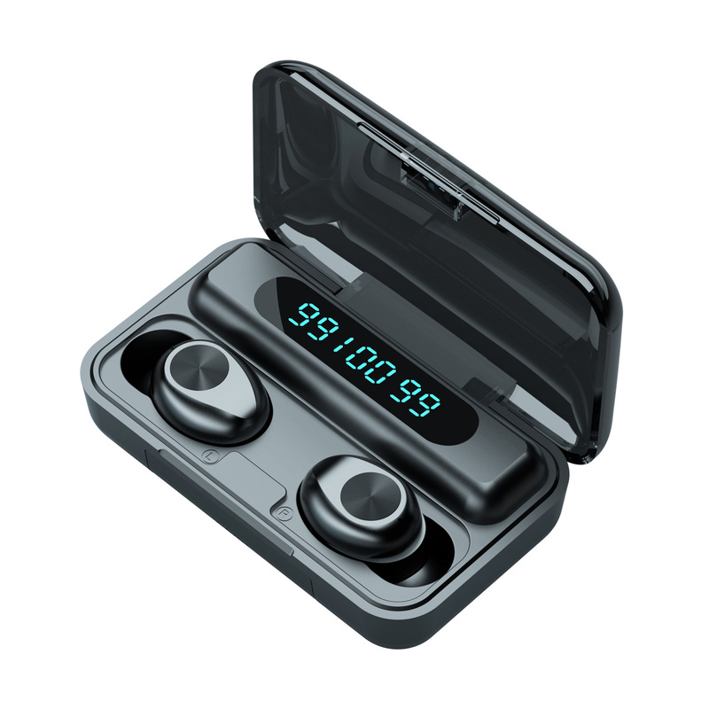Explosions private model F9 TWS F9-10 three display large capacity charging bin mini invisible New Wireless Bluetooth headset Explosions private model F9 TWS F9-10 three display large capacity charging bin mini invisible New Wireless Bluetooth headset