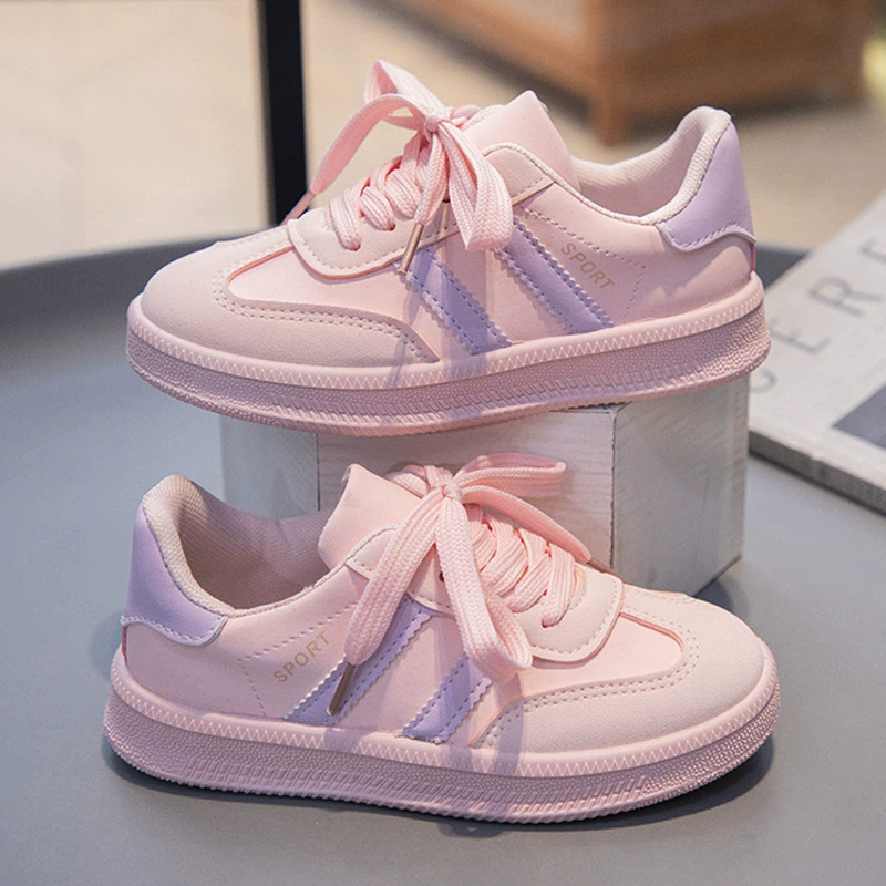 Детские кроссовки, кроссовки для девочек, весна-осень, Новые онлайн-Студенческие туфли знаменитостей, Белая обувь, универсальная повседневная обувь для девочек с мягкой подошвой