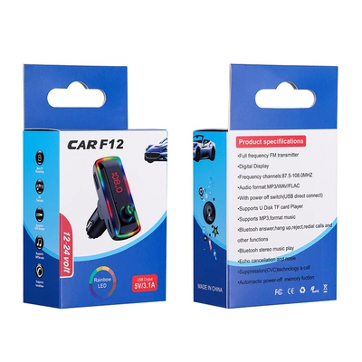 Car mp3: Bluetooth Mp3 Player with Ambient - f12