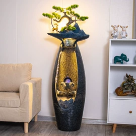 流水摆件;树脂工艺品;客厅落地摆件