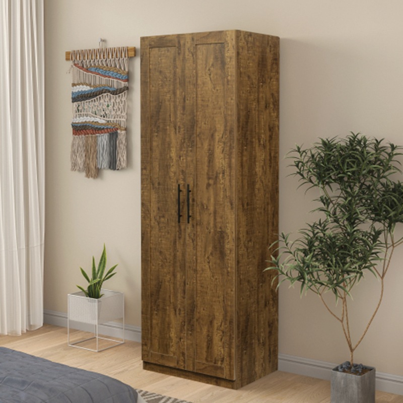 Armario hogar dormitorio moderno minimalista armario de almacenamiento de madera económico armario de madera simple gabinete para sala de alquiler image 3