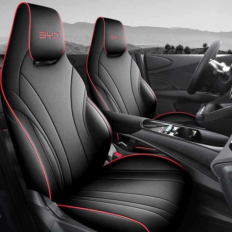 BYD – Modelə uyğun (Original) oturacaq örtükləri Leather Car Cushion - red