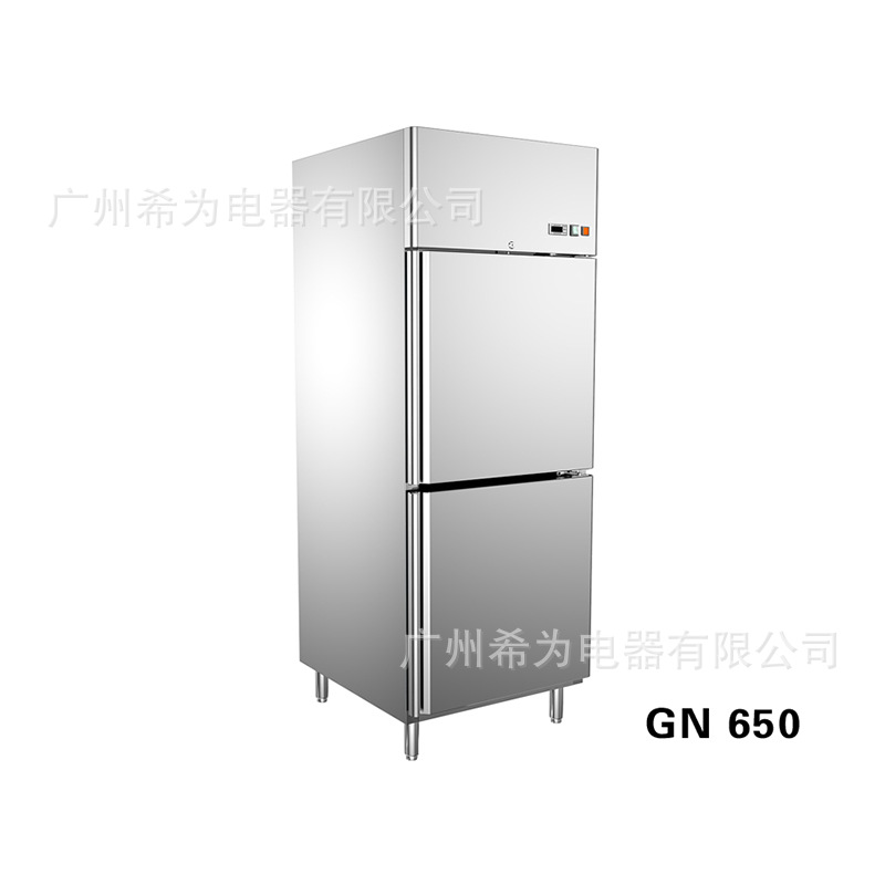 双门冰箱商用不锈钢上下双拉门立式冰柜冷藏冷冻保鲜厨房冷冻柜