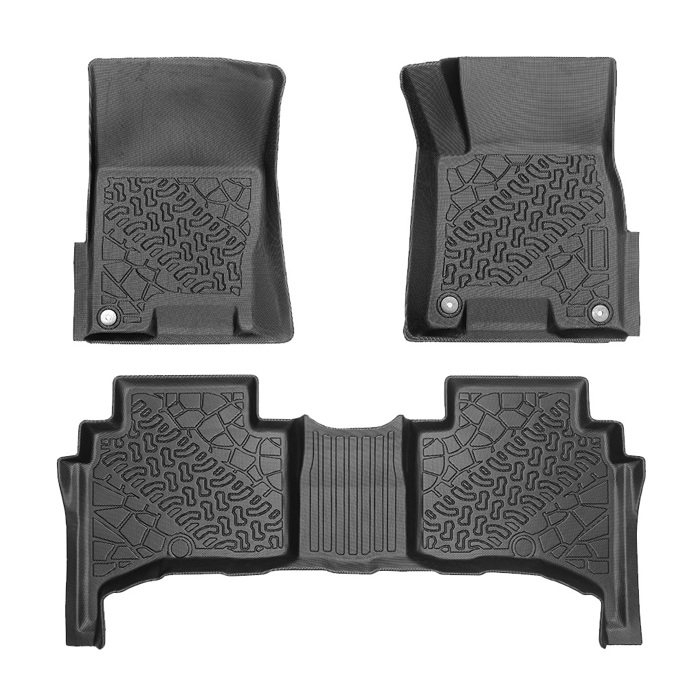 Para el Kia Tasman 2025 3D todo el tiempo TPE almohadilla de pie almohadilla de baúl almohadilla de cubo trasero