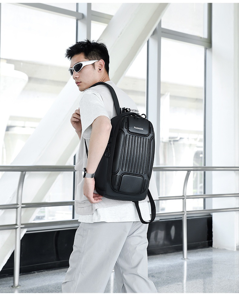 Wholesale hard-shell anti-collision computer bags, men's fashionable large-capacity backpacks, functional windproof and water-repellent travel backpacks undefined