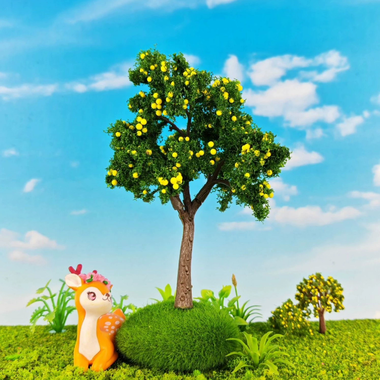 Архитектурная модель песочного стола, архитектурная модель, микроландшафтное украшение, искусственная пластиковая цветочная модель SL, сборка ножек фруктового дерева